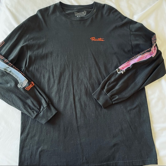 Primitive x Dragon Ball Super Androids Black Long Sleeve T-Shirt - Picture 2 of 11